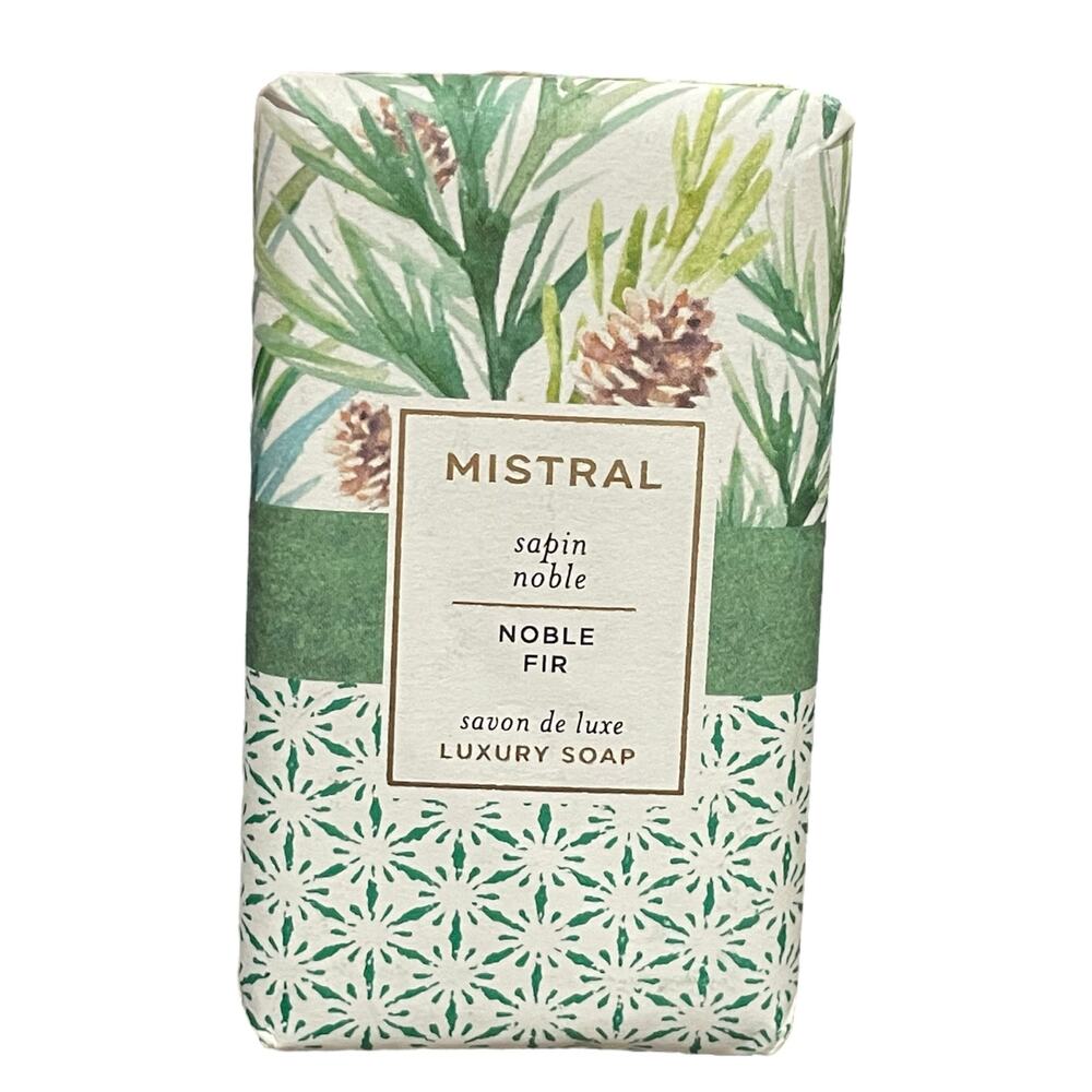 MISTRAL Noble‎ Fir Luxury Soap Bar Organic Shea Butter Made In France 3.14oz